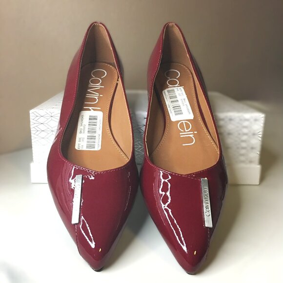 CALVIN KLEIN "Arline" Patent Leather Flats Size 8 NEW!!! - Picture 6 of 13